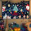 Hand-Painted Electrostatic Christmas Window Stickers: Santa Claus & Tree Decals for Holiday Decor