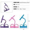 Fitness Gym 4Tube Resistance Band Latex Pedal Exerciser Sit-up Pull Rope Expander Elastic Yoga Equipment Pilates Home Workout