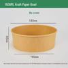 Bailide 1500ml Disposable Kraft Paper Bowl