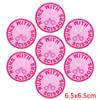 10PCS Wholesale Pink Bow Crown Lips Embroidery Patches For Clothing DIY Thermoadhesive Patches On Clothes Iron On Patch Backpack