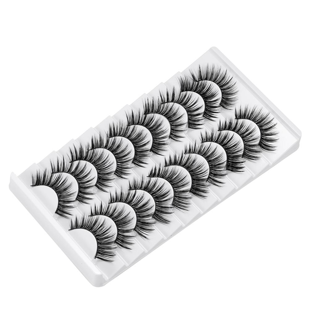 Natrual Long 3D Faux Mink Lash Handmade Fake Eyelash Eye Makeup Tools  Eye Lash Extension