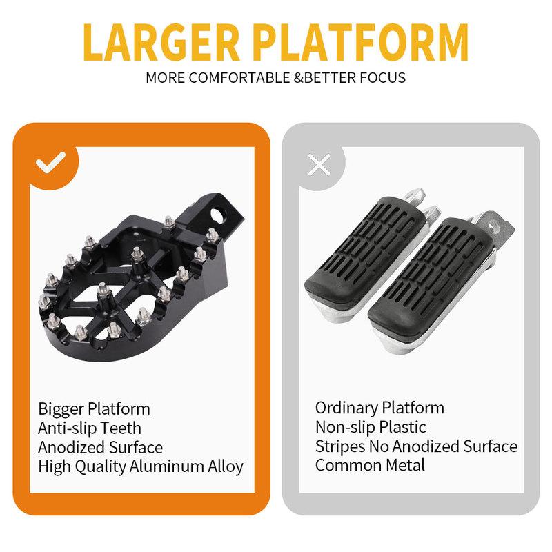 Motorcycles Footpegs Universal CNC Footpeg Footrest Foot Pegs Rests For CRF XR 50 70 110 M2R SDG DHZ SSR KAYO Dirt Pit Bike