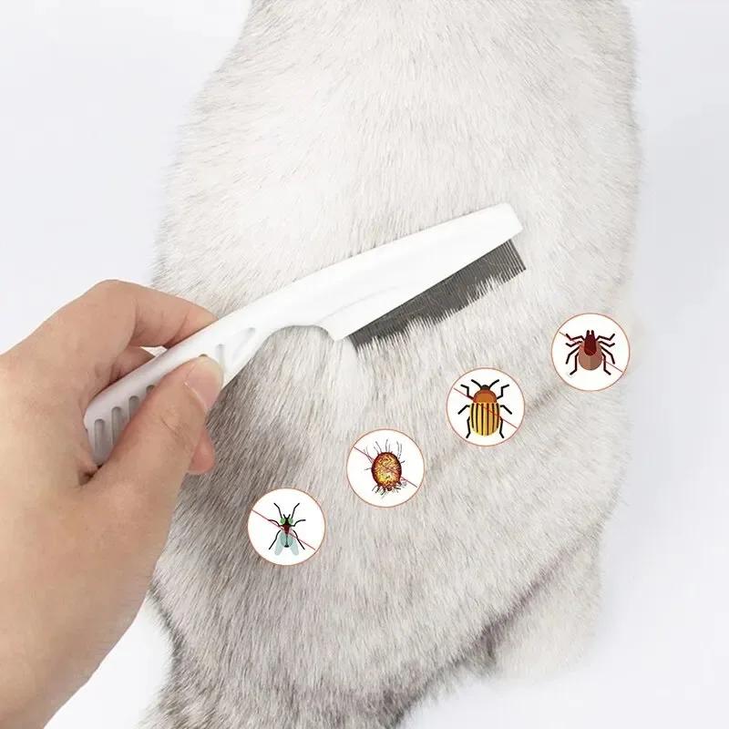 Pet Hair Comb Flea Comb Pet Hair Shedding Comb Care Comb Cat Dog Hair Brush Hair Grooming Comb Dog Portable Cat Grooming Comb