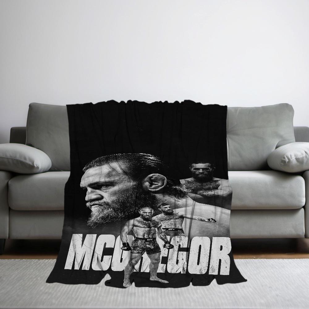 Comfort Warm Soft Champion Plush Blanket Suitable for Sofa Living Room Boxer Mcgregor Office Bedroom C-Conor U-UFC Travel Gift