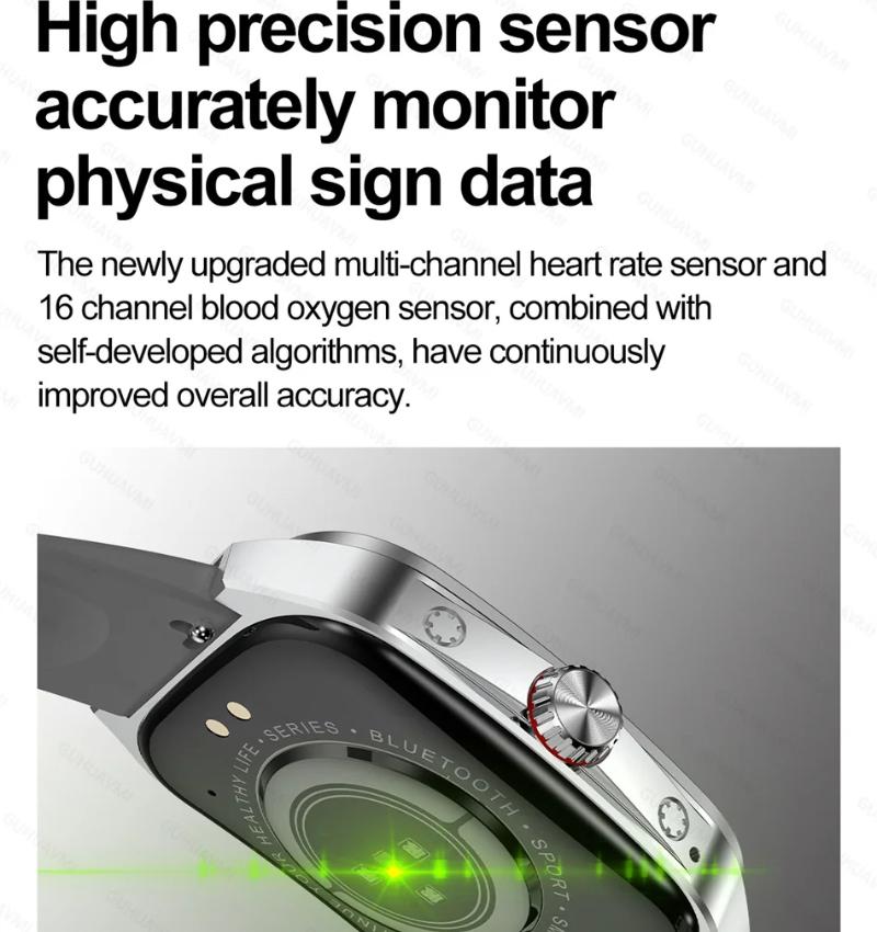 2025 Nové NFC Chytré hodinky AMOLED Displej Vždy zobrazují čas Bluetooth volání Série 9 Hodiny Vlastní ciferník Muži Sport Zdraví Ženy Chytré hodinky