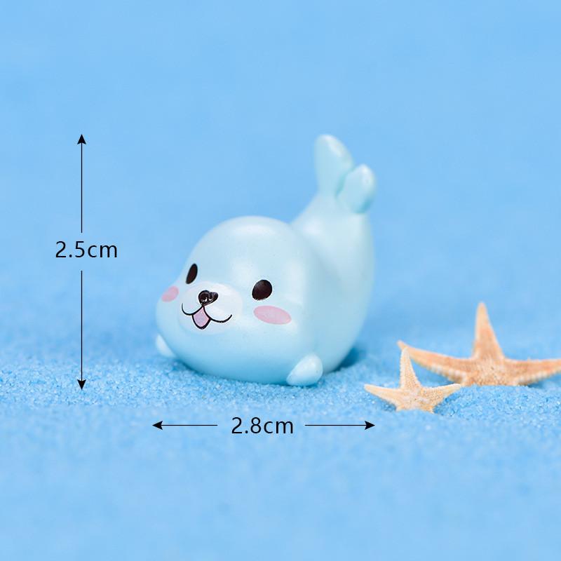 

Орнаменты Пейзаж Микро Морские Животные Мультяшные Милые Украшения для Бонсай Blue A