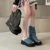 Fashion retro thick-soled two wear cool boots for women to wear in summer, new models for outer wear, versatile temperament sandals