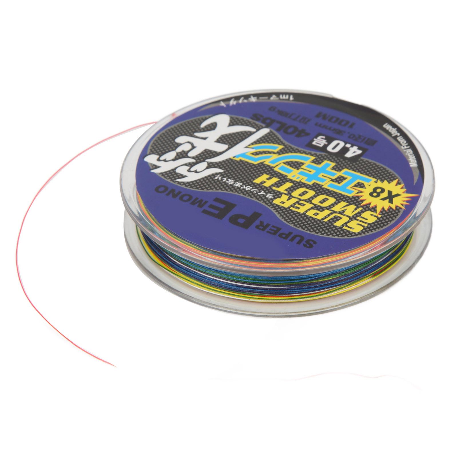 

8 Strands Braided Fishing Line 1 Meter 1 Color PE Fishing Lines 100 Meter Bite Resistant Luya Wire 4
