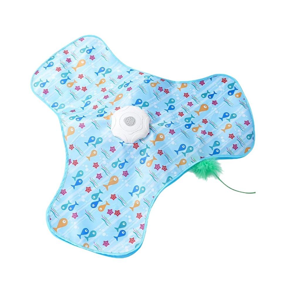 Squeaky Sound Interactive Hide and Seek Cat Toy Relieve Boredom Bite Resistance Hide and Seek Toy Starfish Moving Mechanism
