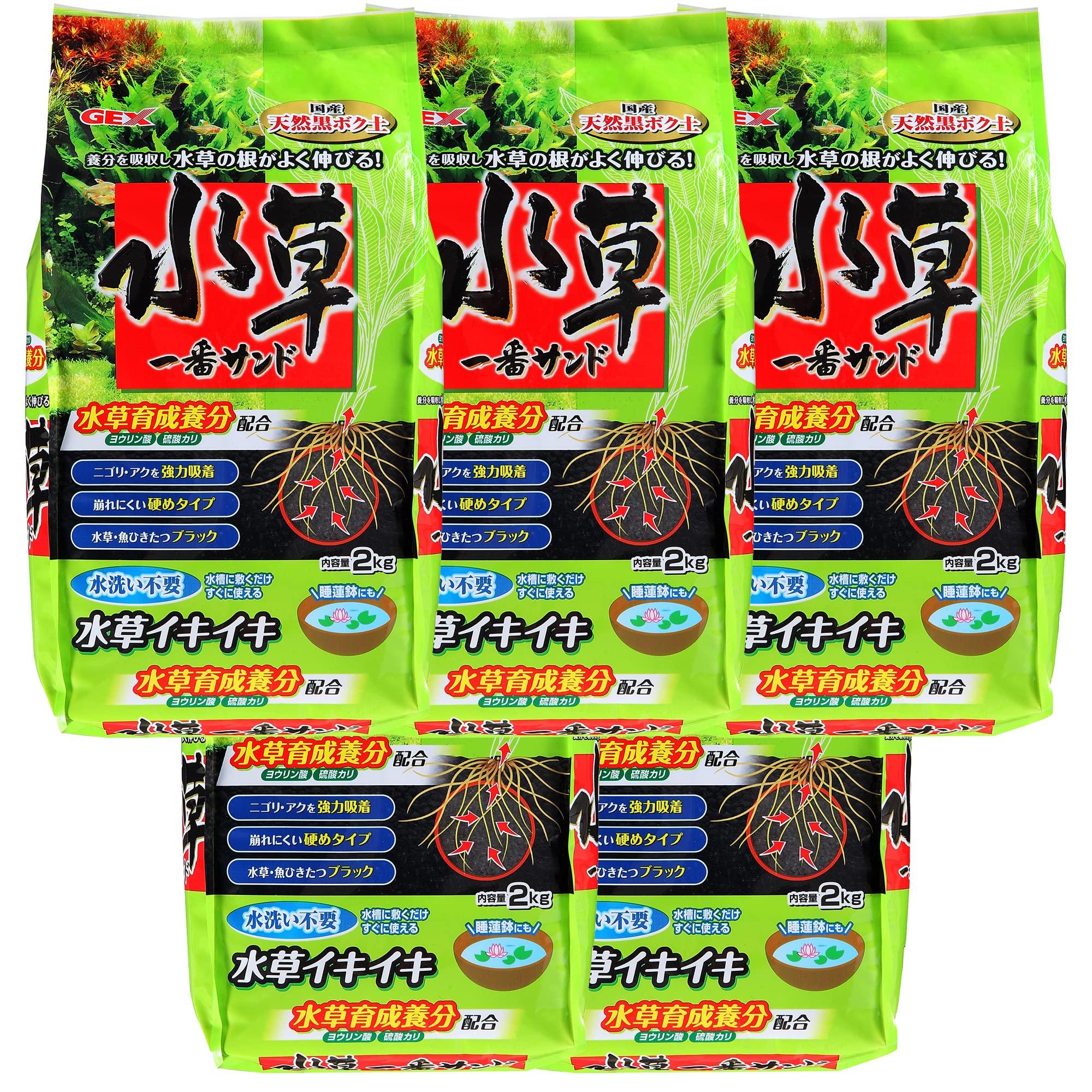 

GEX GEX Aquatic Ichiban Натуральное удобрение для водных растений, не требующее мытья, 2 кг x 5 шт., набор из песка, ингредиенты, необходимые,