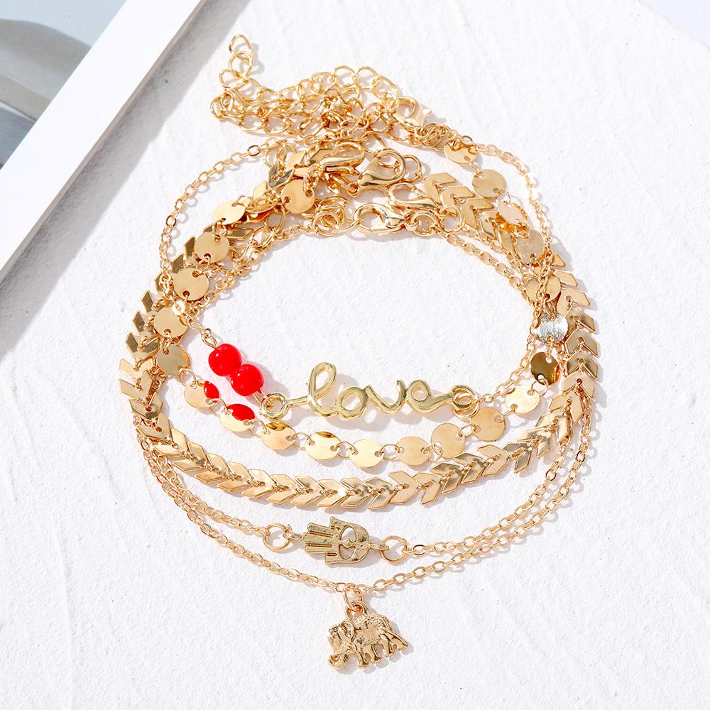 Pulsera Bohemia de playa para mujer, elegante pulsera con temperamento, fiesta, pies, fiesta, club nocturno, Carnaval, accesorios versátiles