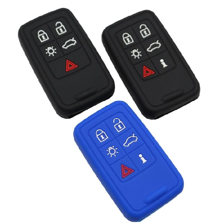 Ergonomic Silicone Key Fob Protector Shock Absorbing Design Non Slip Multi Color Option All Climate Resistance For Remotes