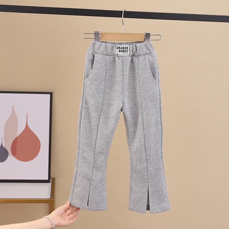 2-8T Batole Kid Dětské Dívčí kalhoty Podzimní Kojenecké Dívčí Kalhoty Elegantní Split Fashion Flares Kalhoty Nové Dětské Spodničky Kalhoty