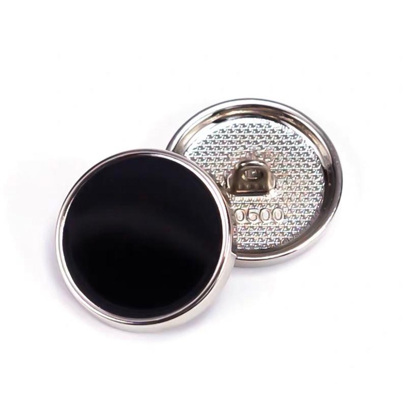 10Pcs 11.5/15/20/25Mm Decorative Buttons For Clothing Fashion Metal Black Small Buttons For Shirt Diy Sewing Buttons For Clothes
