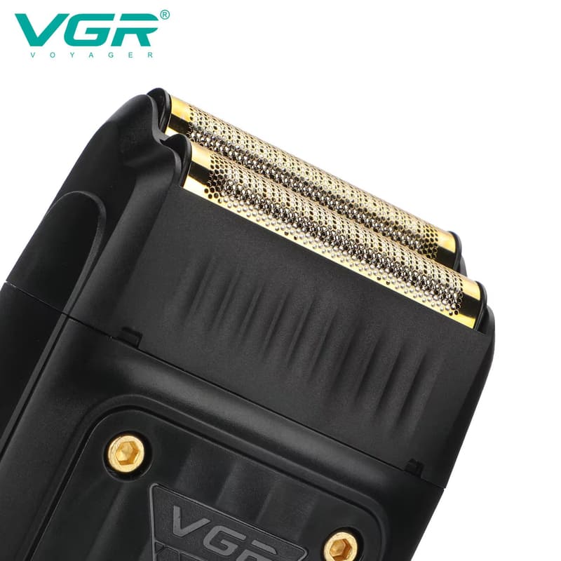 VGR 363 Shaving Men's Seamless Electric Shaver Reciprocating Double Cutter Head Razor Trimming Electric Digital Display Waterproof Silent Strong Power