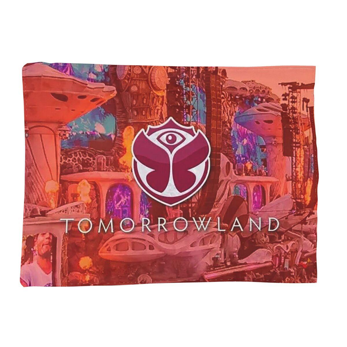 Tomorrowland Belgian Electronic Dance Music Festival Blanket Soft Flannel Throw Blanket Cover for Living Room Picnic Home Sofa 75X95CM