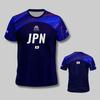 2025 Neues japanisches vnl blaues Volleyball-T-Shirt, Sport-T-Shirt für Herren und Damen, bequemes und atmungsaktives T-Shirt, 3D modisch