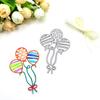 2pc Scrapbooking DIY Balloon Cutting Dies Carbon Steel  Embossing Flower  Cutting Die Template A Bundle of Three Balloons