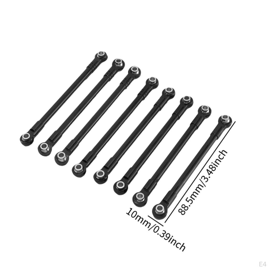 8 Pieces RC Car Chassis Fixing Linkage Rod DIY Modified High Performance Components Spare Part