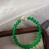 6Mm Natural Chalcedony Baroque Freshwater Pearl Design Sense Bracelet Bracelet