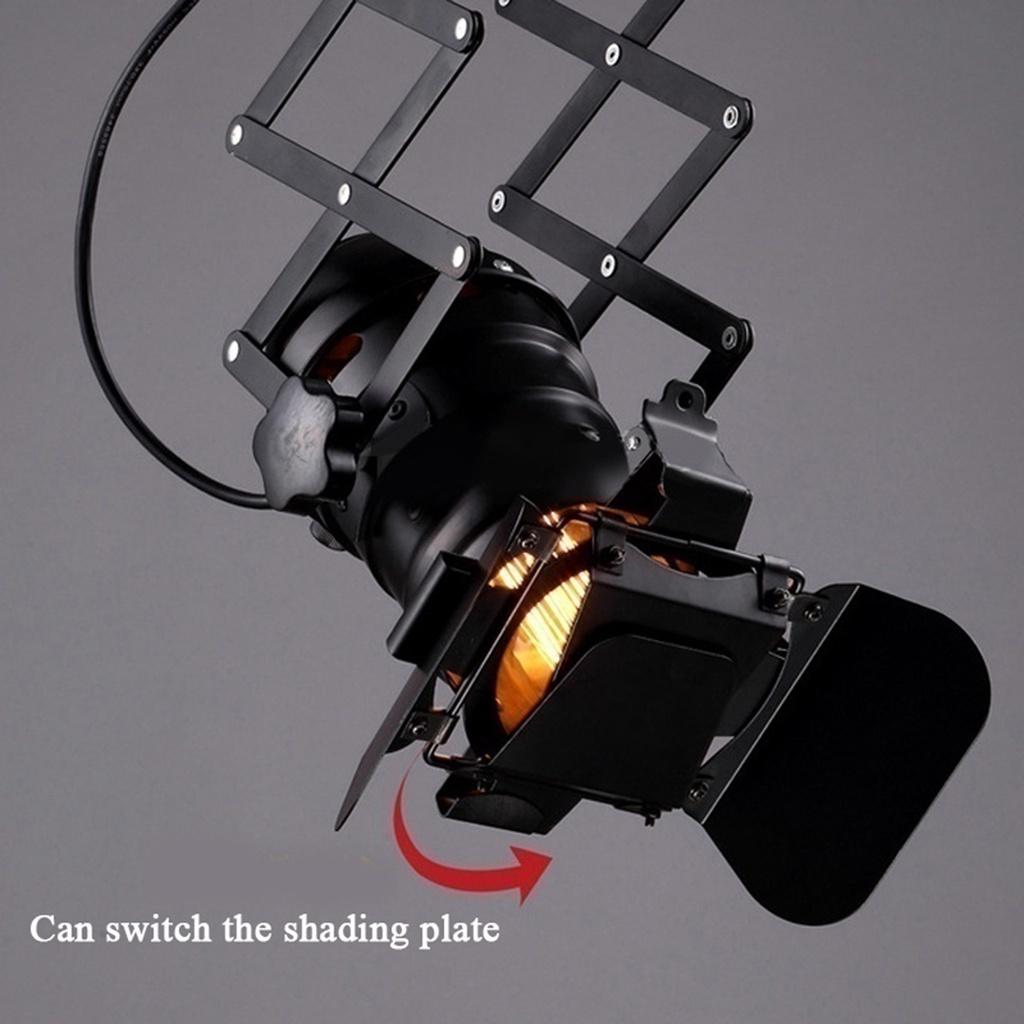 220V Industrie-Strahler Deckenleuchten Vintage Loft Deckenlampe Verstellbare Metall-Schienenleuchte für Wohnzimmer Kneipe Bar Café