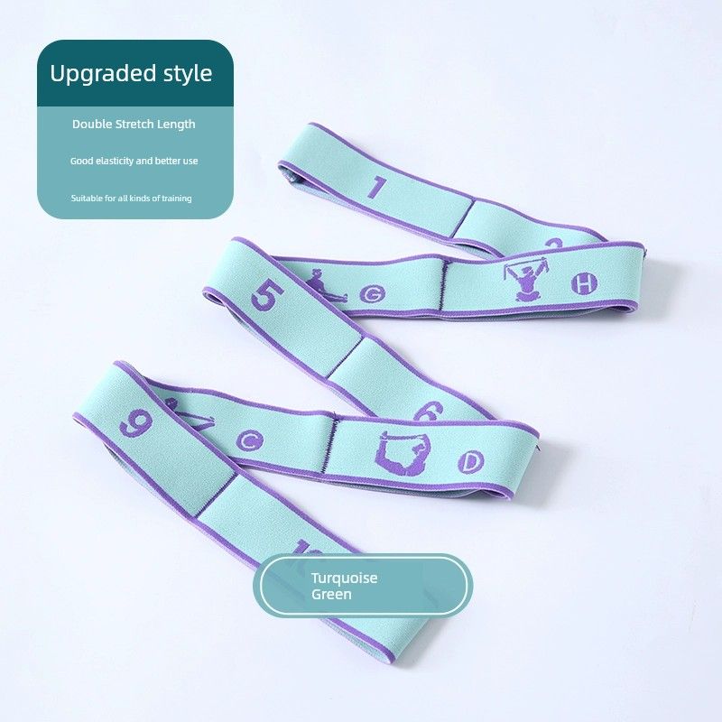 

Эластичная лента ремень для йоги эспандер для груди танец маленькой Янь Фэй женский для домашнего фитнеса ремень для растяжки с открытыми плечами сетчатый цифровой ремень Turquoise Green -10 (stretch band)