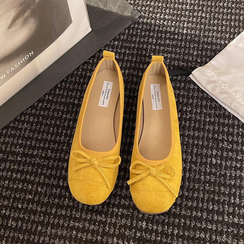 Gentle ballet ladyshoes flat shoes French candy soft sole silver new Chinese red single shoes spring small fragrant wind women's shoes