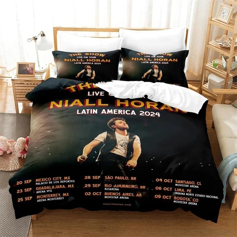 3D Print Niall Horan Bedding Set,Duvet Cover Comforter Bed Set Quilt Cover Pillowcase,King Queen Twin Size Boys Girls Adults