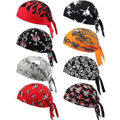 Ciclismo Calavera Pirata Gorro Bandana Envoltura para la Cabeza Transpirable Forro para Casco Anti Sudor Uv Diadema Deportiva Bufanda Para Hombres Y Mujeres
