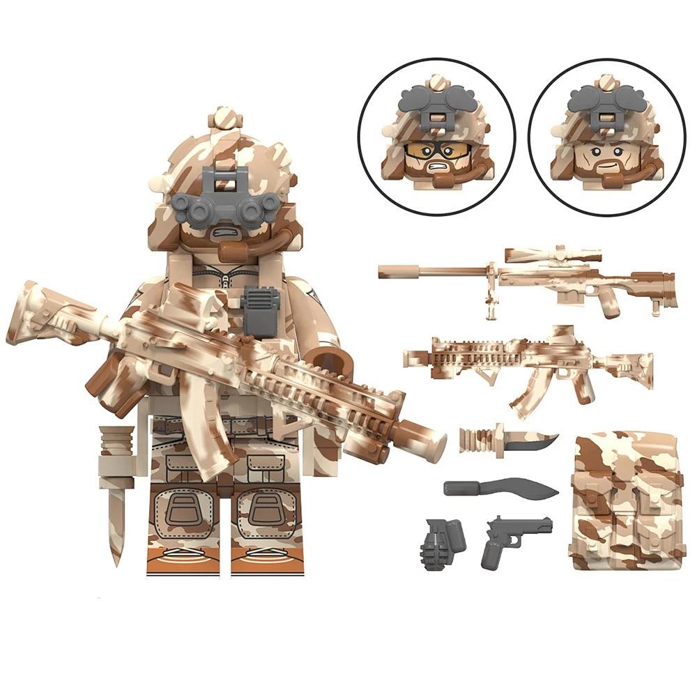 Collection-Boys' Police Commando Minifigure Building Block Toys