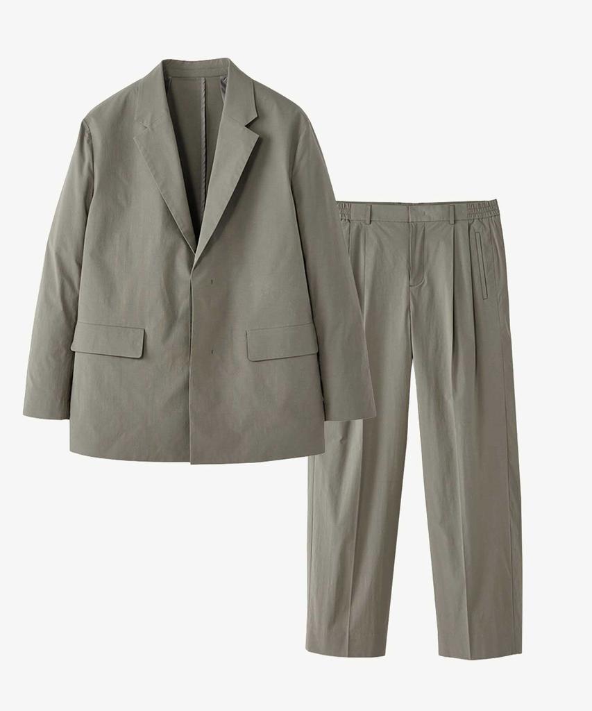 Stco [Summer Setup] Cotton Nylon Comfort Setup Set_Khaki (Oversized)_Sejvb72Set