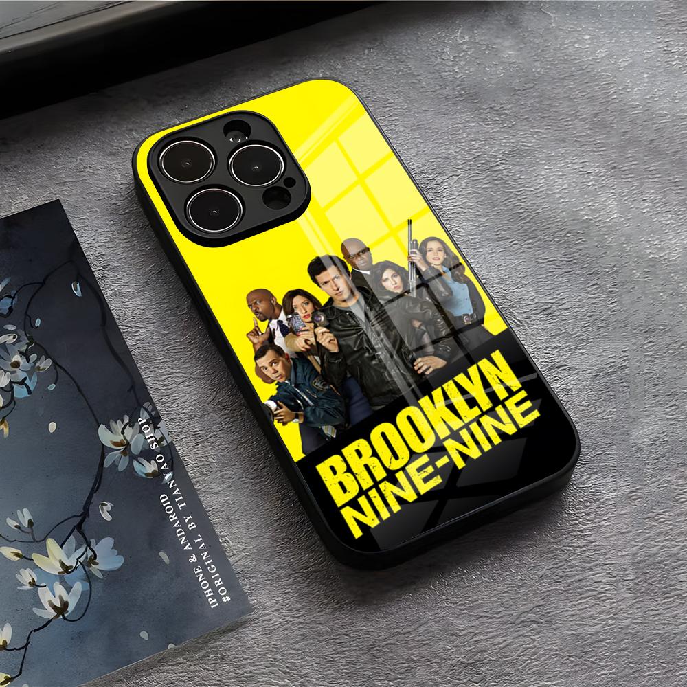 

B-Brooklyn Nine-Nine 99 Phone Case For IPhone 17 Air 16 E Pro Max 15 14 13 Mini 12 Pro 11 Max Plus Black Glass Cover iPhone XS Max