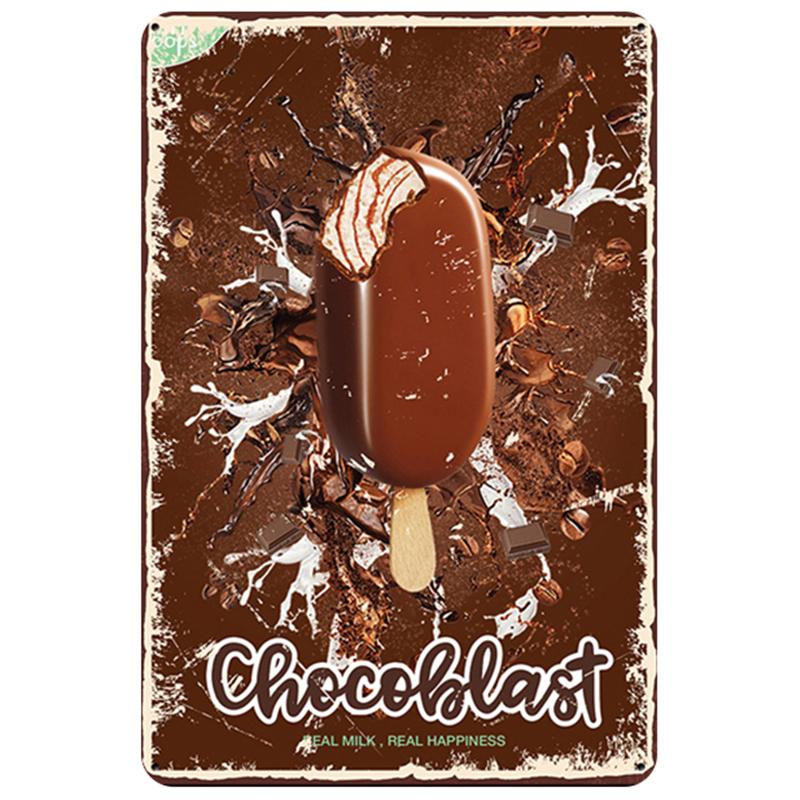 Fruit Bakery Dessert Metal Tin Signs Sweet Plaque Kitchen Wall Art Iron Painting Pub Plaque Club Bar Restaurant Decor Plate