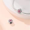 Spring Copper Color Sakura Butterfly Flowers Charm Beads Beads Fit 3Mm Original Design Bracelets Superior Diy Jewelry Birthday Gifts