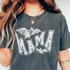Comfort Colors Bats Mama Shirt and Kids Tshirt: Halloween Varsity Tee