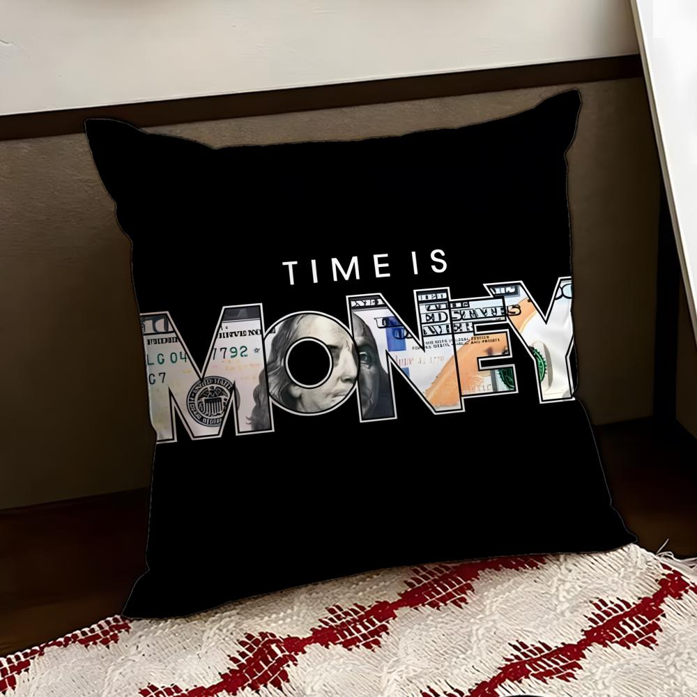 Movie TTime is Money Cushion Cover Reversible Soft Durable Pillow Cover Home Car MultiScene Use for Daily Comfort