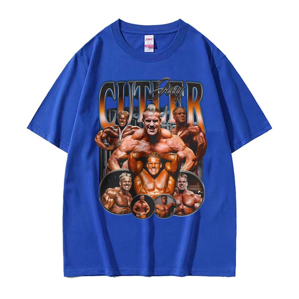Muscle Vintage Jay Cutler Bodybuilding Print T Shirt Casual Gym Wear Men Women Fashion High Street Classic Tshirt Cozy T Shirts
