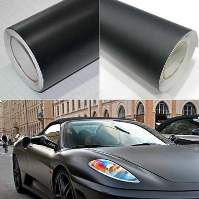 30x152CM Matné fólie Černá vinylová fólie Obal Auto DIY Samolepka Nálepka na vozidlo 3D Bublina Pro módní dekorace auta