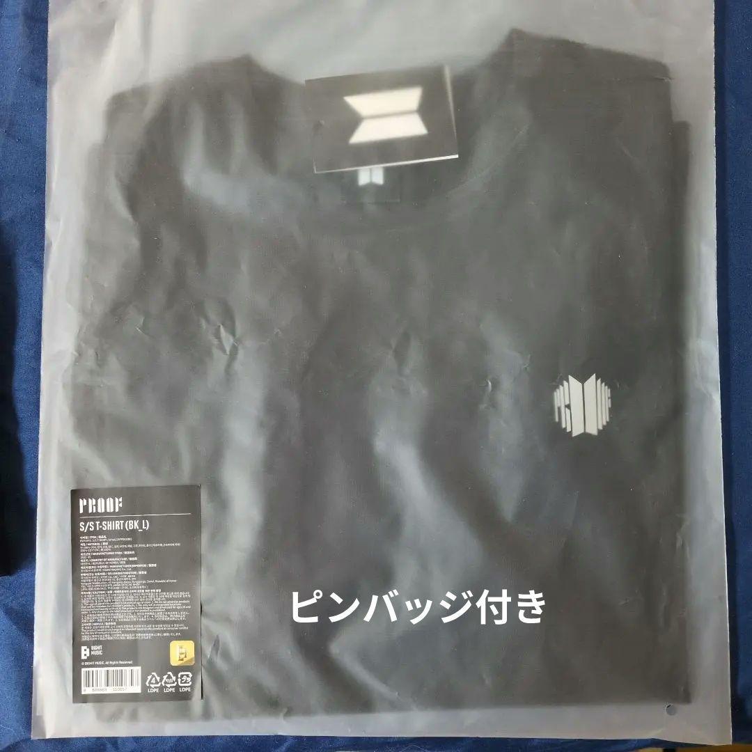 

[USED] BTS PROOFT shirt L with pin badge