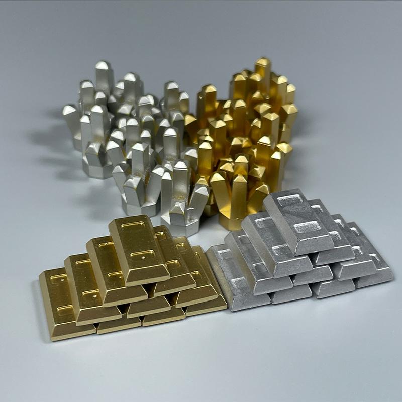 Stad Strongbox Munt Diamant Goud Zilver Geld Set Accessoires Kinderspeelgoed voor Kinderen MOC Bouwstenen Cadeaus