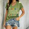 Ilstile Women's United In Humanity V Neck T Shirt Inclusive Equality Print Casual Summer Short Sleeve LGBTQ Pride Tees