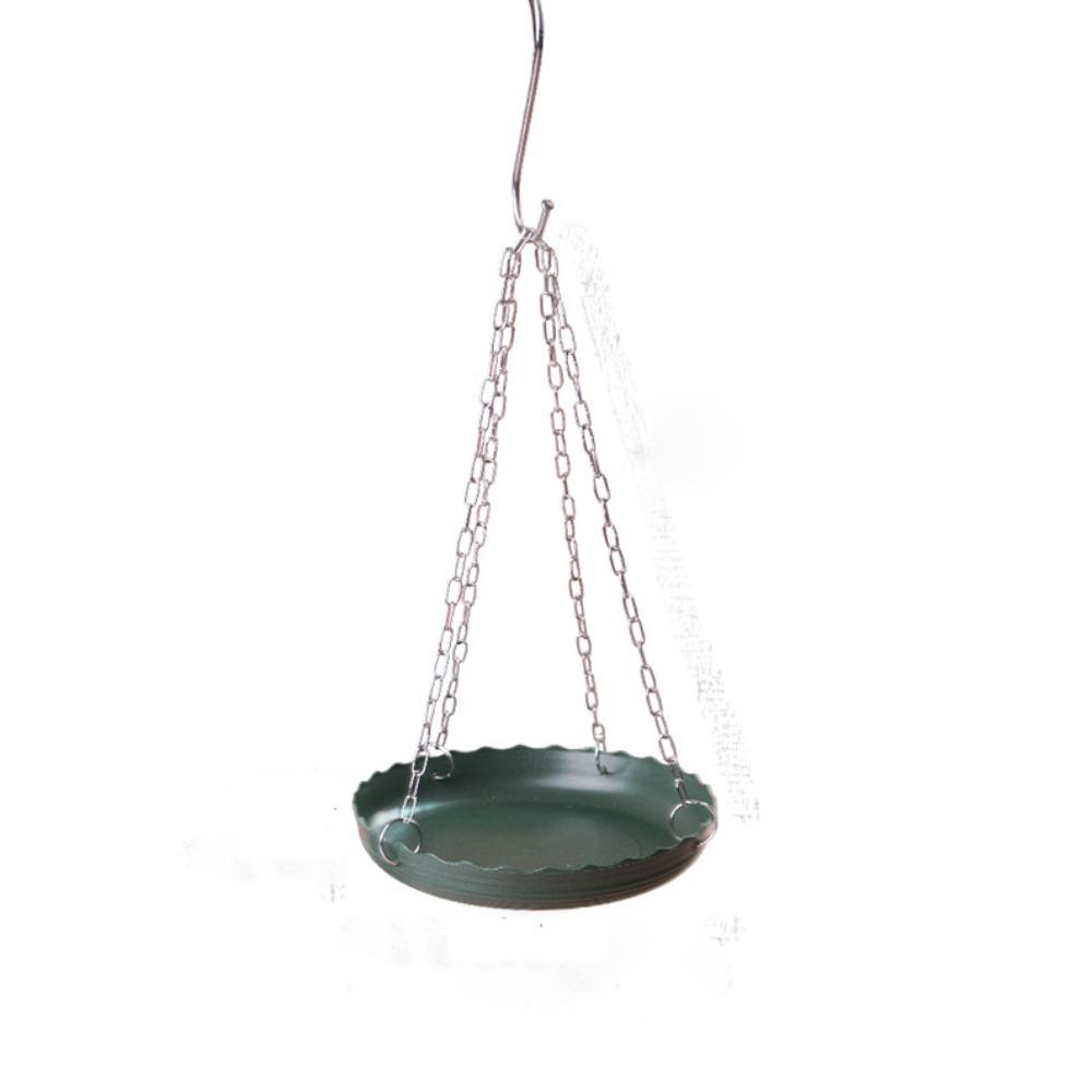 Plastic Bird Feeding Tray with Chain Bird Food Dispenser Outside Bird Tray  Outdoor
