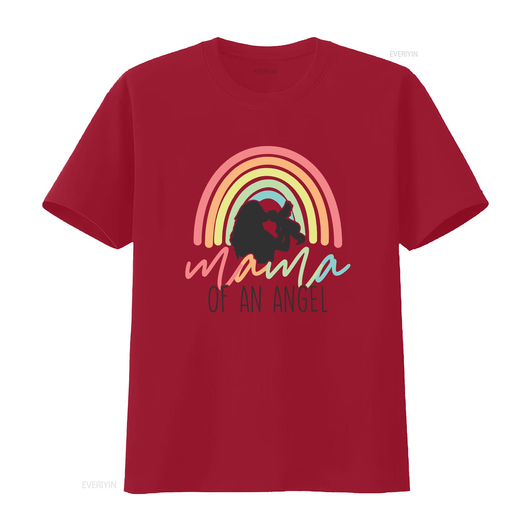 

Mama of an Angel T Shirt Baby Loss Pregnancy Infant Memorial Remembrance vintage Washed Top For Everyday Wear Soft Casual S