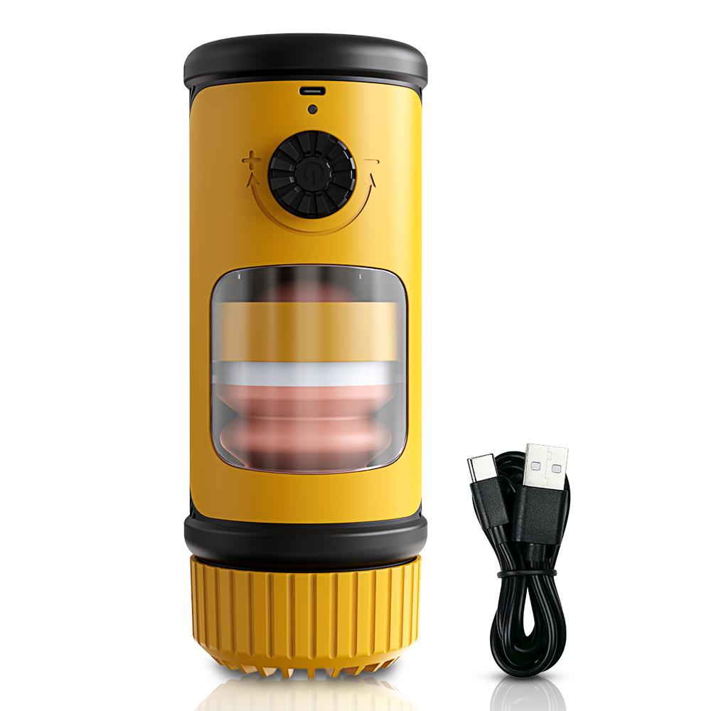 Automatic Sucking Thrusting Male Masturbator Blowjob Vibration Masturbation Cup Vagina Massage Pussy Sex Toys Adult for Men