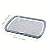 Dog Potty Training Toilet, Plastic Dog Pee Pad Holder With Removable Net, Reusable Dog Potty Trainer Dog Toilet Tray For Pets Up