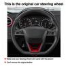 DIY Car Steering Wheel CoverFor Seat Leon 2013- Ibiza AlhambraTarraco D Type