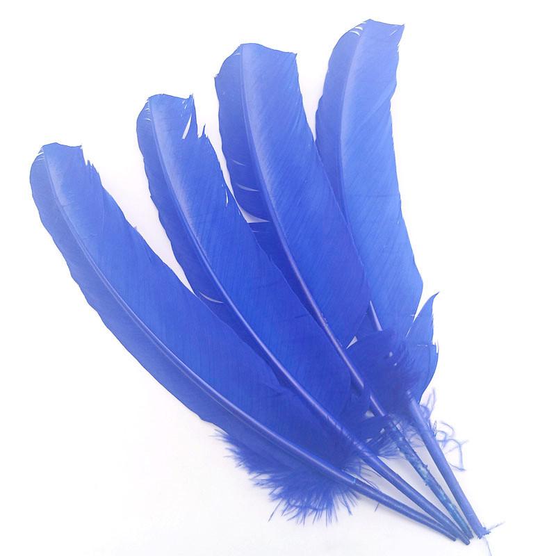 100pcs Natural Turkey Feathers Christmas Wedding Party Dress Decorations Accessories Pheasant Plumes Table Centerpieces 25-30CM
