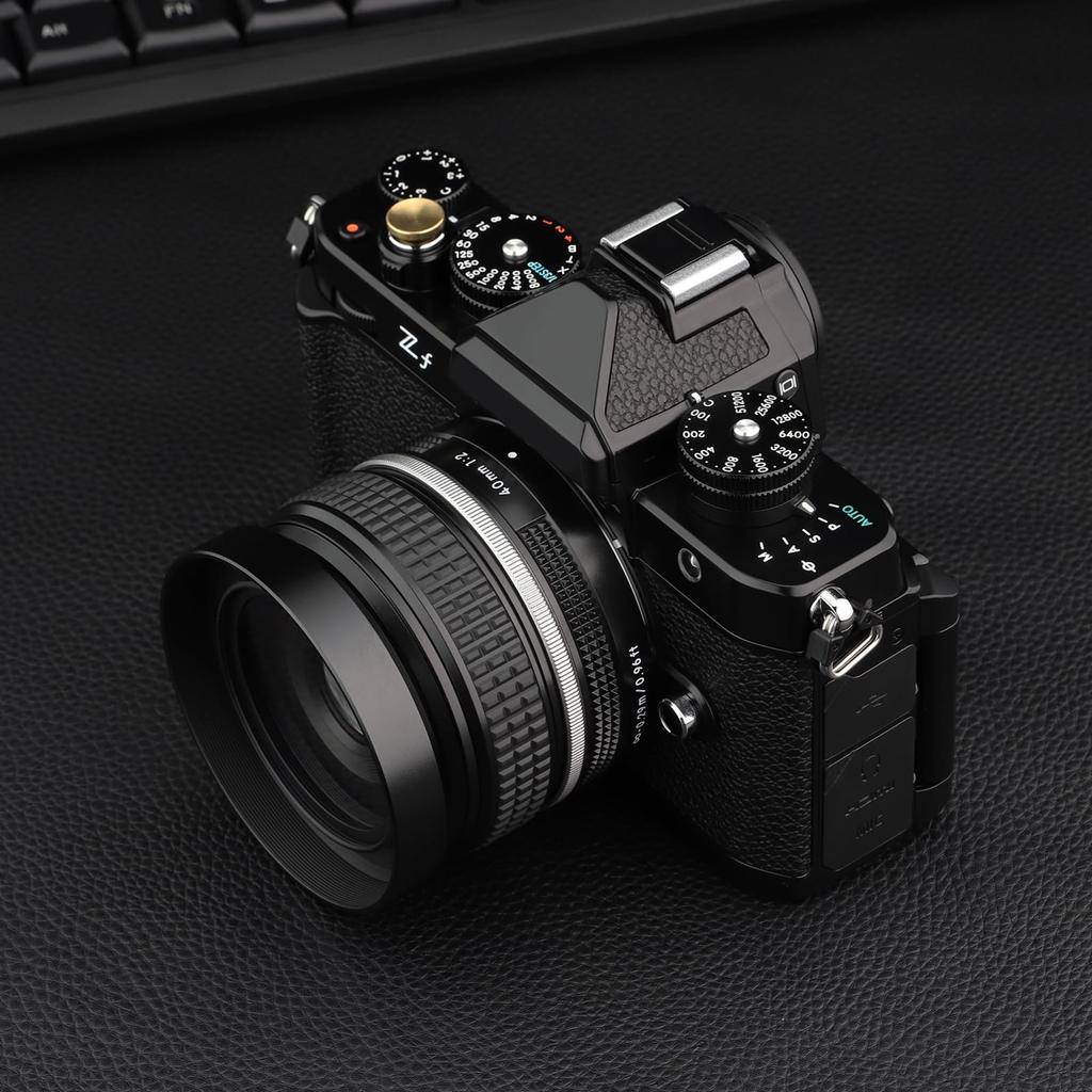 Haoge Metal Lens Hood for Nikon NIKKOR Z 40mm f/2, Z 28mm f/2.8, and Z 28mm f/2.8 (SE) Lenses, Screw-on Hood, Compatible with 52mm UV Filters and 52mm