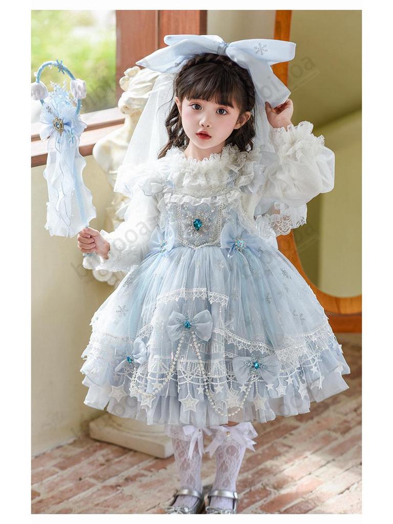 BIBIOOA Autumn 2025 Girls Princess Dress (Sizes 100-150)