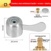 Universal Single Cold Faucet Handle & Angle Valve Set for Kitchen/Bathroom
